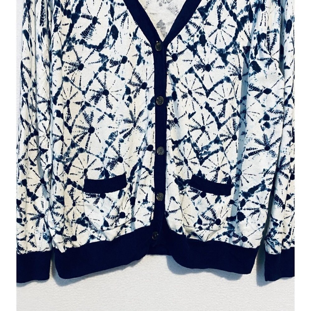 Thakoon for Target Cardigan Sweater Womens 1X Shibori Print Button Front Boho - Picture 3 of 9